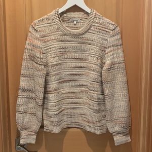 Madewell Canton pullover sweater size medium, boxy fit, multicolored.